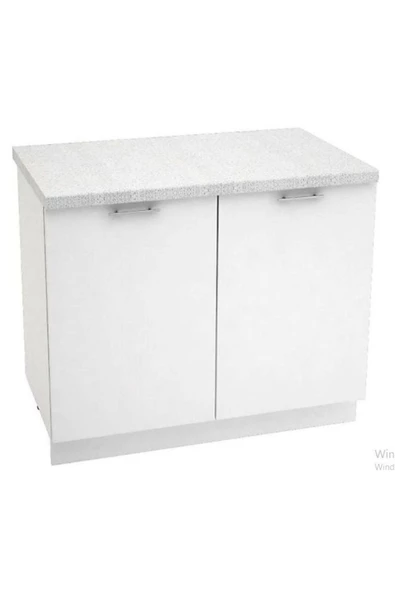 Tdesigno Defne Mutfak Alt Modül 80 Cm Beyaz Tezgah Dahil Değil
