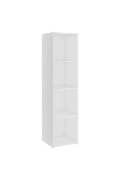 Tdesigno Tdesıgno Ezgi -kitaplık- Televizyon Sehpası -ünitesi Beyaz 4 Raflı 30 Cm - 2