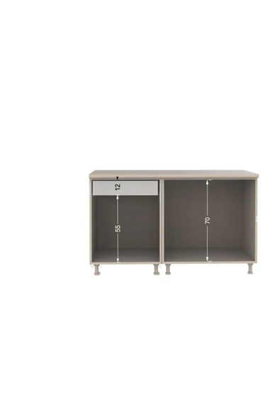 Tdesigno Tdesıgno Dilara Mutfak 240 Cm Tezgah Dahil Değil Antrasit - 3