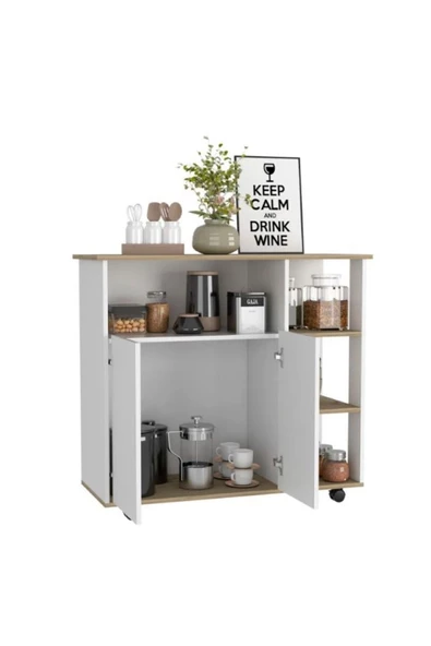 GC Şafak Mutfak Adası - Beyaz-120 Cm - Resim 2