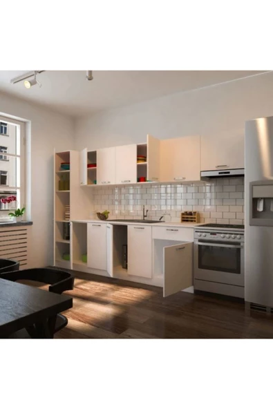 Tdesigno Turna Hazır Mutfak Dolabı Kiler Dahil 320cm- - Resim 3