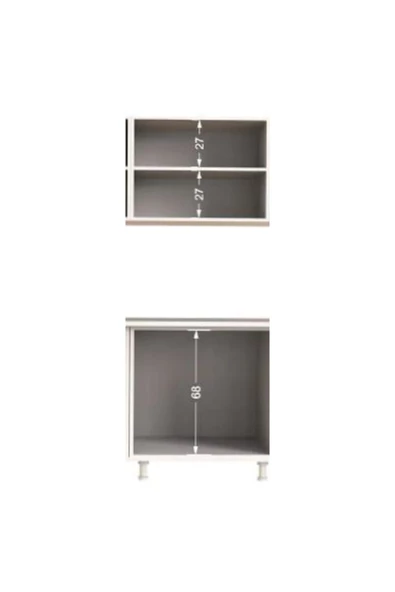 Tdesigno Tdesıgno Dilara Mutfak 240 Cm Tezgah Dahil Değil Antrasit - 5