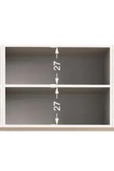 Tdesigno Asia Mutfak Üst Modül 80 Cm Antrasit - 2