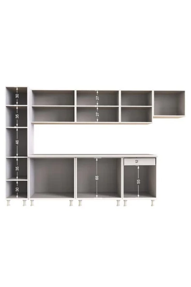 Tdesigno Turna Hazır Mutfak Dolabı Kiler Dahil 320cm- - Resim 5