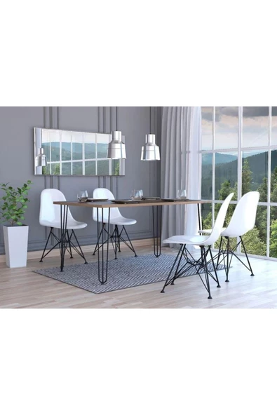 Tdesigno AFİL YEMEK MASASI 80x160 - 2