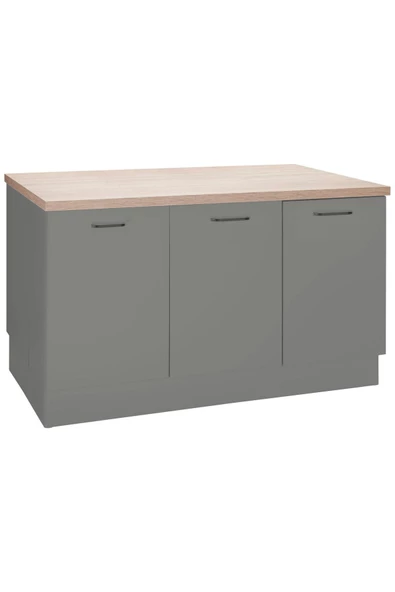 Tdesigno Devin Mutfak Alt Modül 120 cm Antrasit - Tezgah Dahil - 3