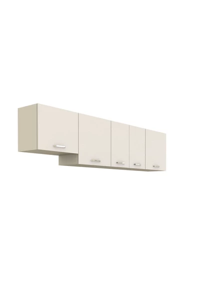 Tdesigno Üst Mutfak Dolabı 260 cm Beyaz - 6