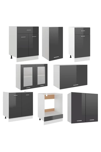 Tdesigno Tdesıgno Helin Mutfak 230 Cm Tezgah Dahil Değil - Resim 4