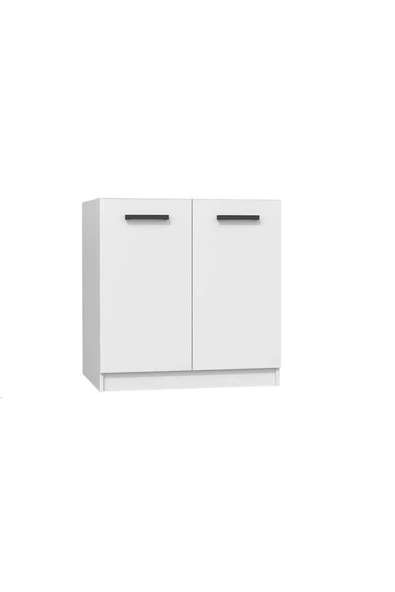 GC Arya 2 Kapaklı Mutfak Alt Modül -çok Amaçlı Dolap 60 Cm Beyaz