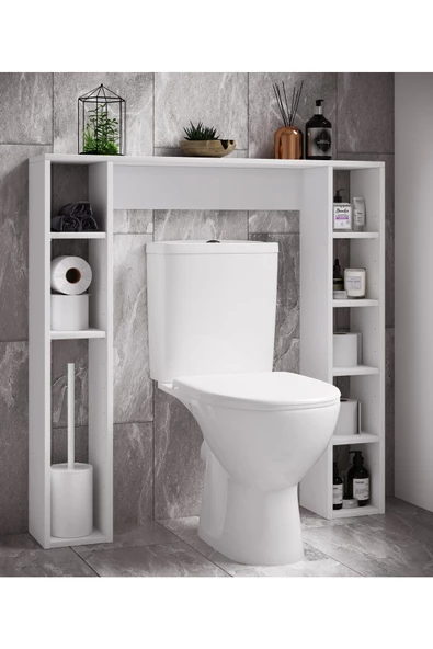 Tdesigno Ucda Klozet Arkası-Üstü-Banyo Dolabı-Çok Amaçlı