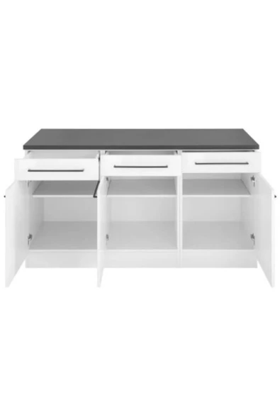 Tdesigno Aden Mutfak Çekmeceli Alt Modül 150 Cm Beyaz -tezgah Dahil - 3