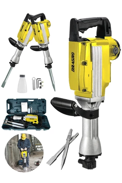 Dragro 5800 Pro 17 Kg Büyük Tip Kırıcı Hilti 70 Joule Taşıma Çantalı