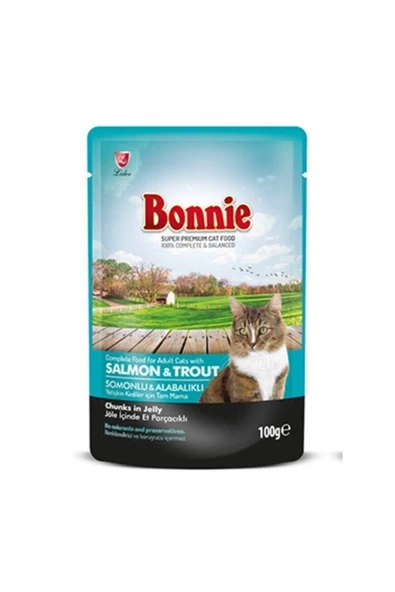 Somonlu Alabalıklı Pouch Jelly Yetişkin Kedi Konserve Maması 100 gr
