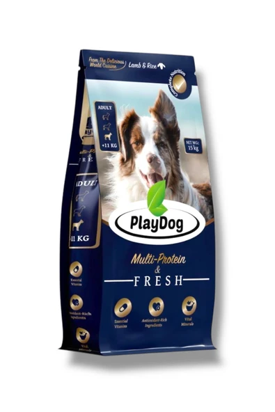 Yetişkin Köpek Kuzu Eti Ve Pirinçli Kuru Maması Multi Protein 15 Kg