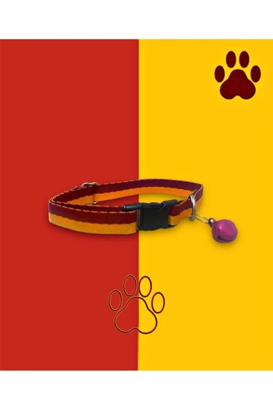 vet advice Kedi Köpek Sarı Kırmızı Tasma Zilli Adet Özel Tasarım ürün görseli 1
