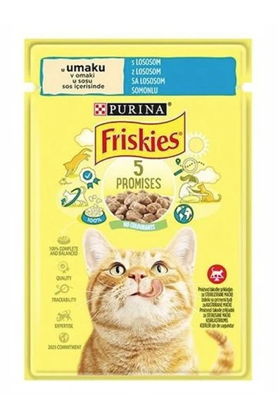 Friskies Somonlu Soslu Yaş Kedi Maması 85 gr ürün görseli 1