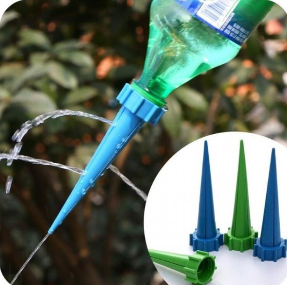 Çiçek Bitki Sulama Aparatı 4lü (0,5 ve 1,5 lt Pet Şişelere Uygun)