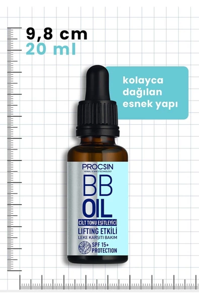 PROCSIN Herbal Science Anında Ton Eşitleme Lifting Etkili Bb Oil 20 ml - 4