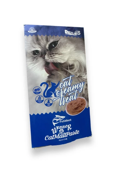 Kedi Hüptürük Ödül Maması Tüy Yumağı Önleyici Balıklı 4×15gr