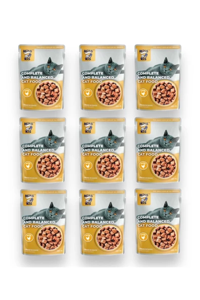 Miss Kis Premium Pouch Tavuklu Kedi Konservesi 9 ADET 100 gram - 2