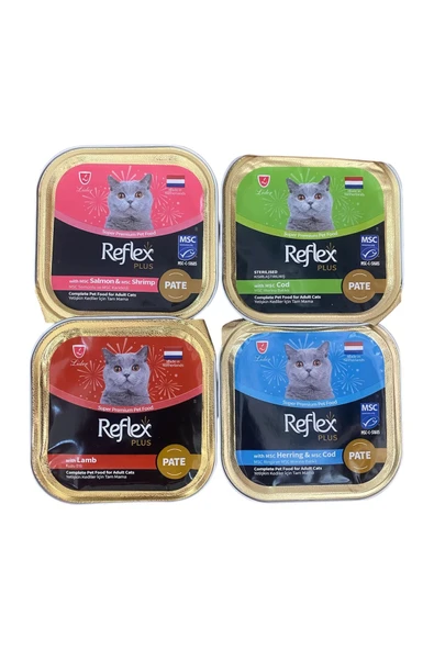 Reflex Kedi 4'lü konserve Pate çeşitli Ödül Konserve Maması ürün görseli 1