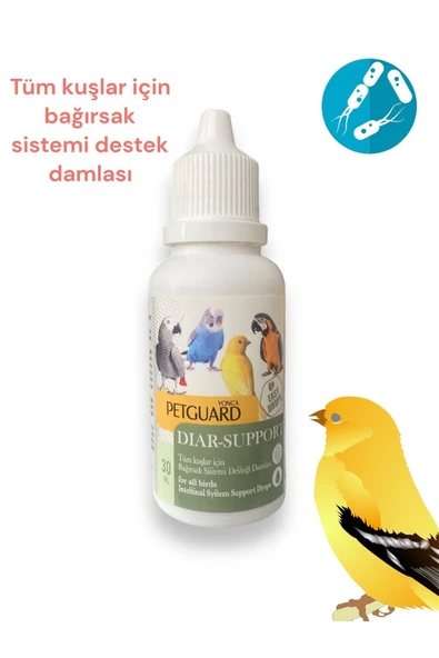 Petguard tüm kuşlar için bağırsak sindirim desteği damlası 30 ml ürün görseli 1