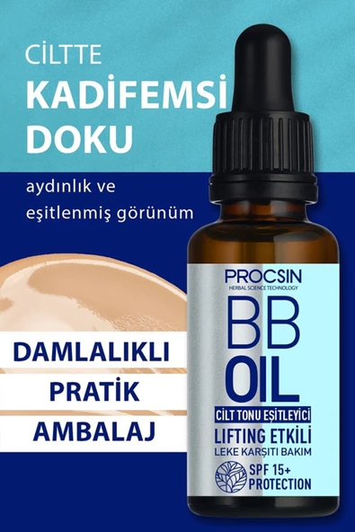 PROCSIN Herbal Science Anında Ton Eşitleme Lifting Etkili Bb Oil 20 ml - 7