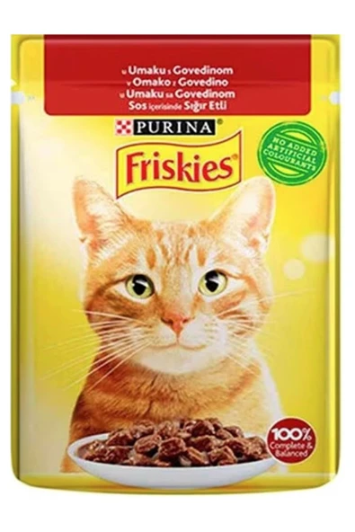 Friskies Sığır Etli Soslu Yaş Kedi Maması 85 gr