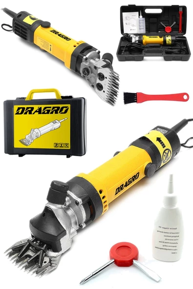 Dragro Alman 4200 W Devir Ayarli Bakir Sargili Çelik Şanzuman Koyun Keçi Kirkma Makinesi