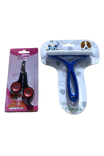 vet advice Kedi Köpek Tırnak Makası Tiftik Toplayıcı set 2'li ürün görseli 1