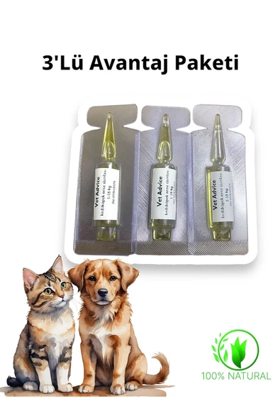 vet advice Kedi Köpek Yavru Deri Ve Tüy Bakım Bitkisel Damla ürün görseli 1