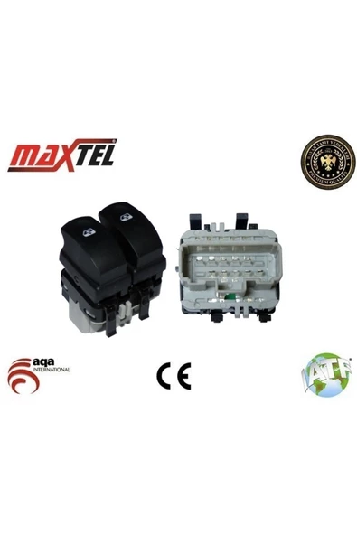 Maxtel Cam Anahtarı Renault Clio Iıı Sol 10 Fıslı Grı -18204943 Uyumlu