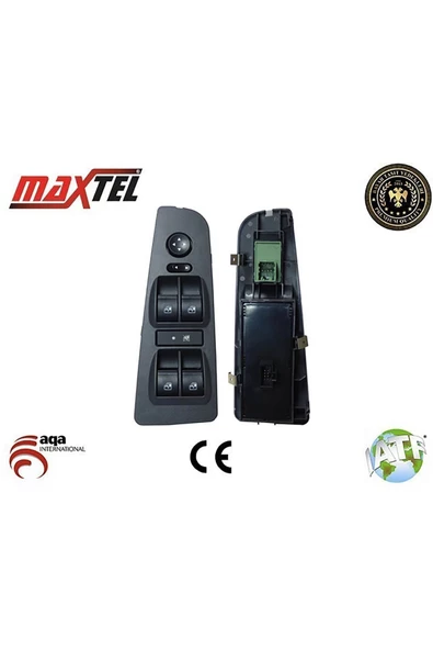 Maxtel 18205320 Cam Anahtarı Linea Ön Sol Ayna Ayarlı 16 Fişli (kasalı Yesıl Ve Siyah)