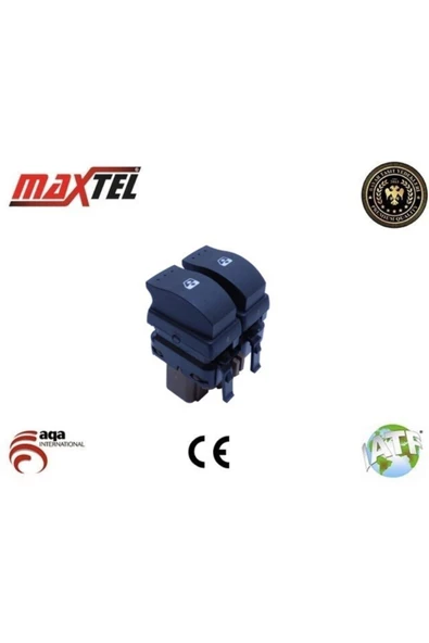 Maxtel 18204040 Cam Açma Düğmesi Megane Iı Sol 10 Fişli Kahve