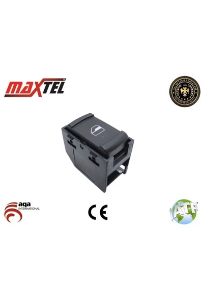 Maxtel 18206002 Cam Düğmesi Ön Sağ Bora Golf Iv Passat 4 Fişli Tekli