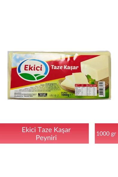 Ekici Taze Kaşar Peyniri 1000 gr