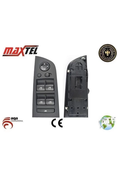 Maxtel ÖzLina   CAM KALDIRMA ANAHTARI  BMW 3 SERI E90, E91 X1 SIYAH SOL 61319217334