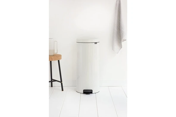 Tantitoni Brabantis Newıcon Pedallı Çöp Kutusu 30lt Beyaz - 4
