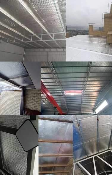 Çift Taraf Alüminyum Folyolu  3 mm Polietilen Isı Yalıtım Levhası  3mt - Resim 5