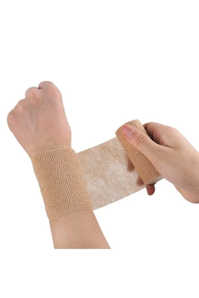 BOLDY Koban Bandajı Kendinden Yapışkanlı Bandaj Coban Bandajı Sargı Bandajı 7.5cmx4.5 M. 1 Adet Ten Rengi - 4