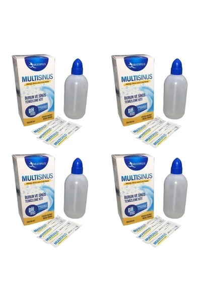 MULTİPLUS Multi Sinüs Rinse Burun Ve Sinüs Temizleme Kiti -4'lü Set