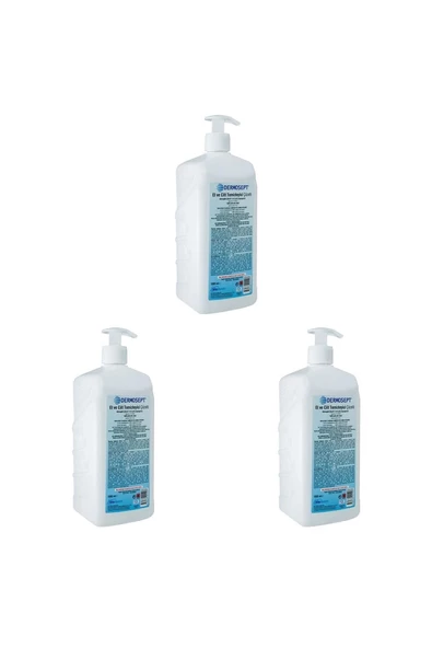 DERMOSEPT El Ve Cilt Temizleyici 1000 ml  3 Lü Set