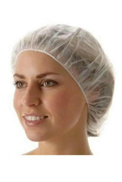 EVERESTMEDİKAL Beyaz Bone Tek Kullanımlık 300 Adet ürün görseli