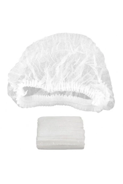 EASY Tek Kullanımlık 100 Adet Beyaz Bone ürün görseli