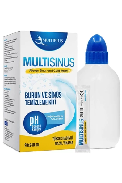 MULTİPLUS Sinüs Rinse Yetişkin Burun Ve Sinüs Temizleme Kiti X 20 Saşe