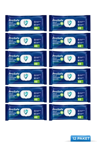 Prosafe Vücut Temizleme Havlusu 48'li x12