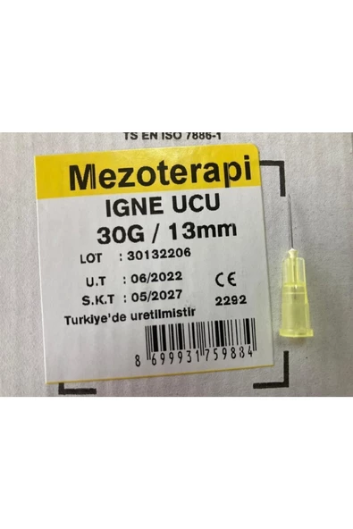 GENJECT Mezoterapi Iğne Ucu 30g 13mm 100 Adet - 3