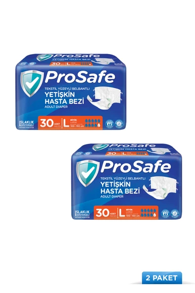 Prosafe Belbantlı Yetişkin Hasta Bezi Büyük 30'lu x2
