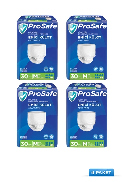 Prosafe Yetişkin Emici Külot Orta (M) 30'lu x4