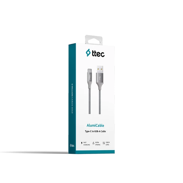 ttec AlumiCable USB-A -USB-C Şarj Kablosu - 10